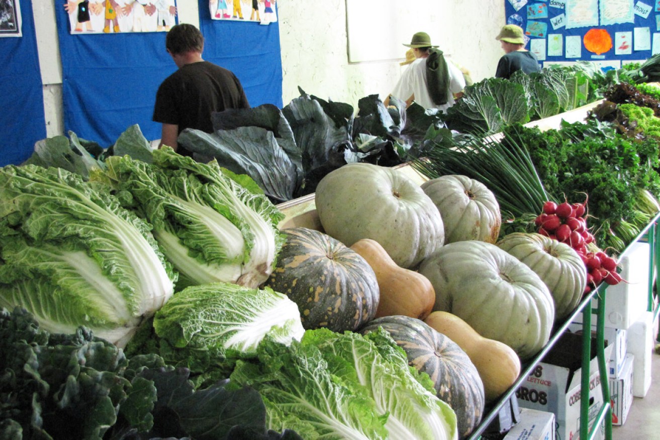 Uraidla & Summertown Show vegetable display. Photo: supplied