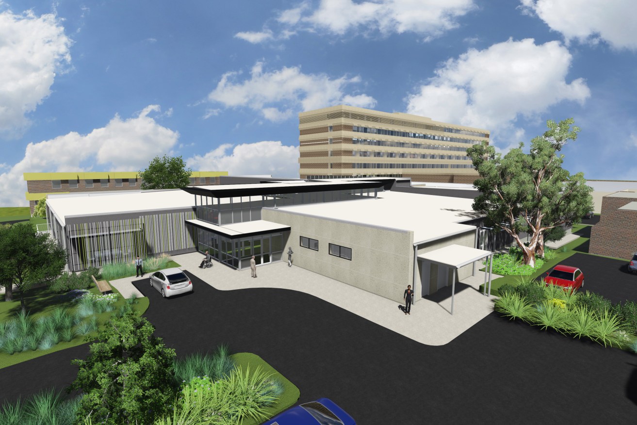A Government image of new works planned for Modbury Hospital. 