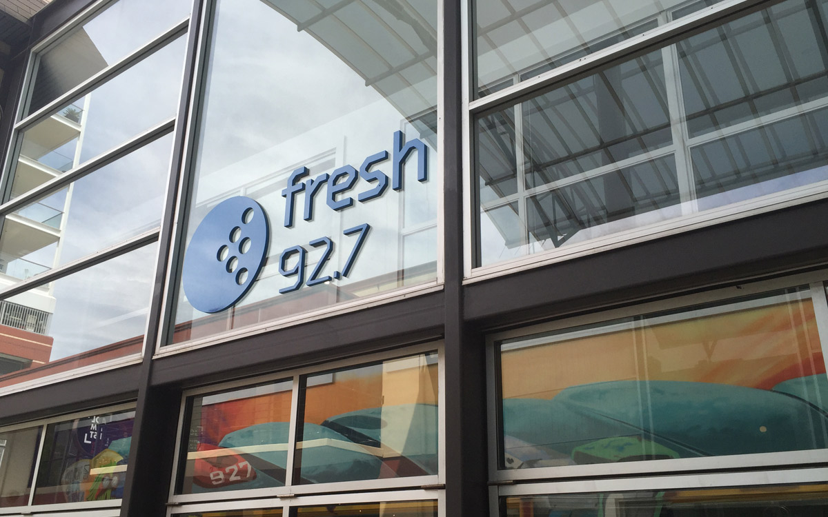 The Cinema Place studios of Fresh 92.7. Photo: Bension Siebert/InDaily