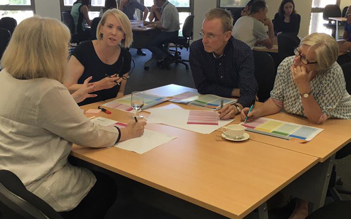 Lord Mayor Martin Haese at last weekend's workshop discussing the draft strategic plan. Photo: Facebook