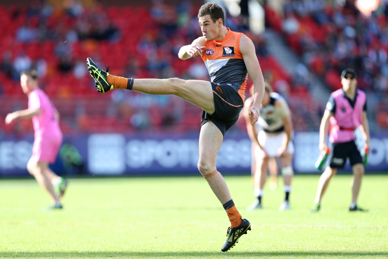 Giants' Jeremy Cameron is facing a stint on the sidelines. Photo: David Moir, AAP.