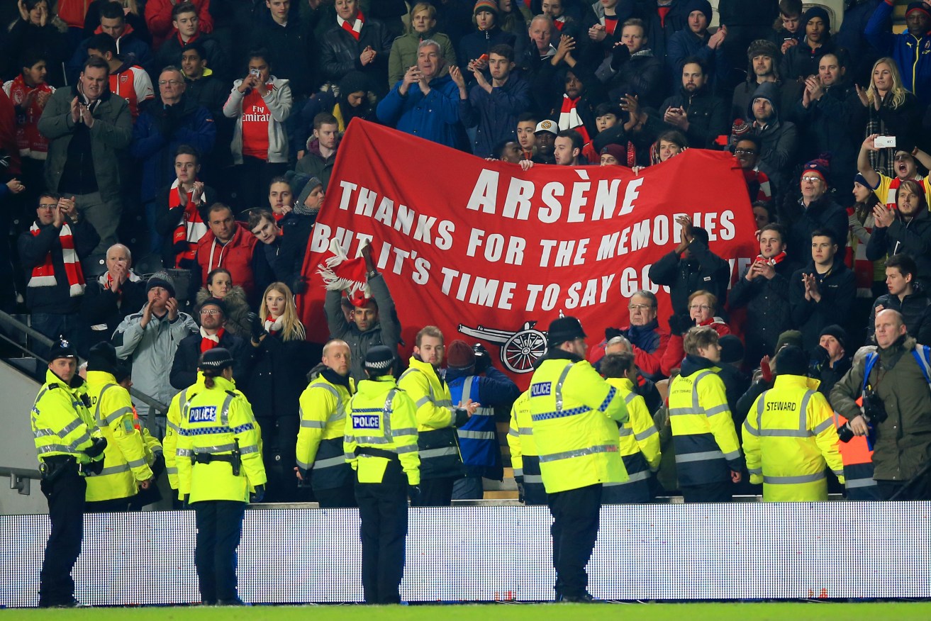 Arsenal fans have started to turn on their long-serving manager. Photo: Mike Egerton, PA Wire. 