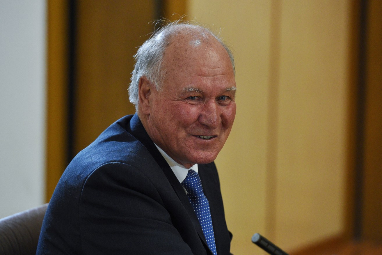 Tony Windsor announcing today that he will run as an Independent for the seat of New England at the next federal election. Photo: AAP/Mick Tsikas