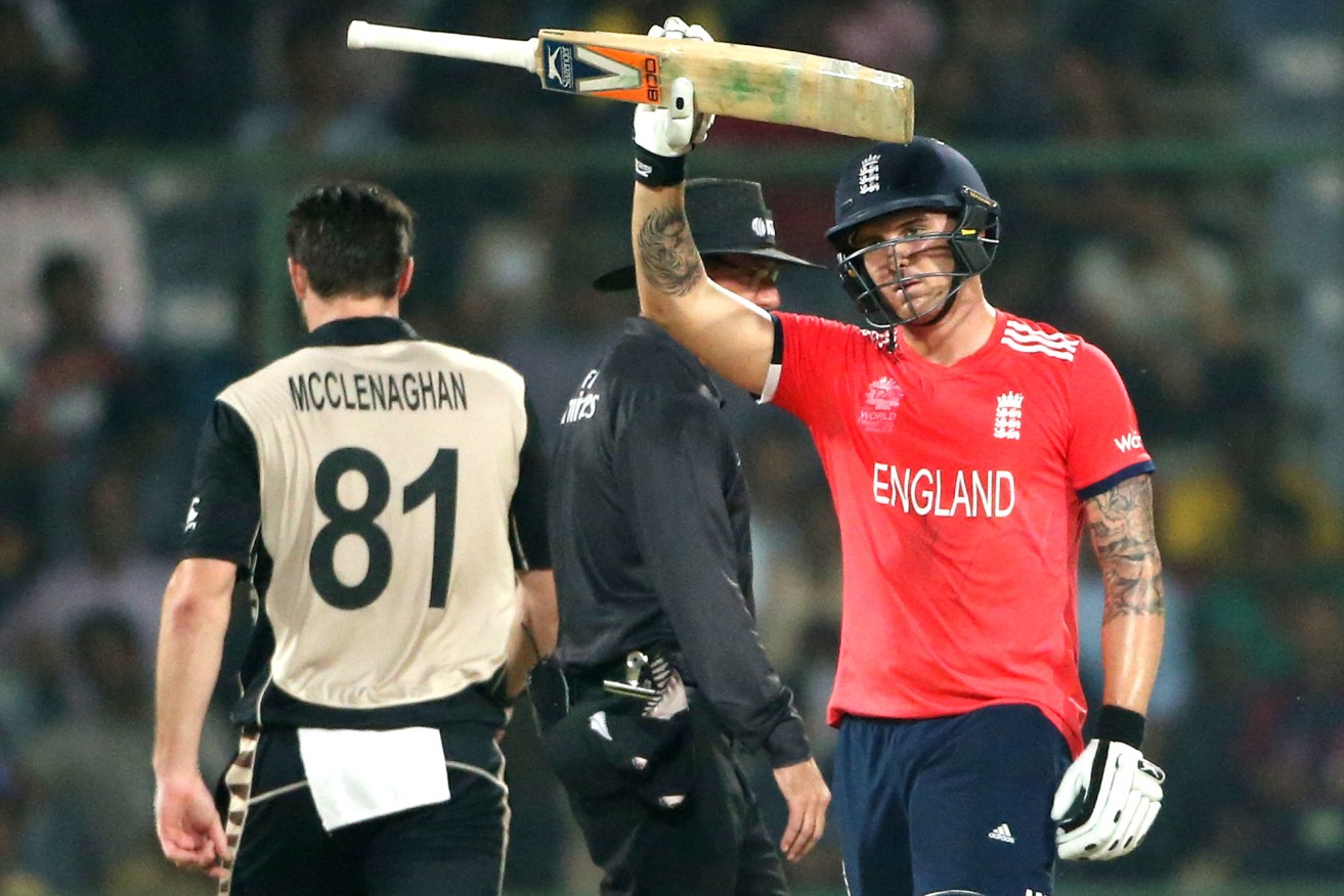 England's Jason Roy was Man of the Match. Photo: Manish Swarup, AP.
