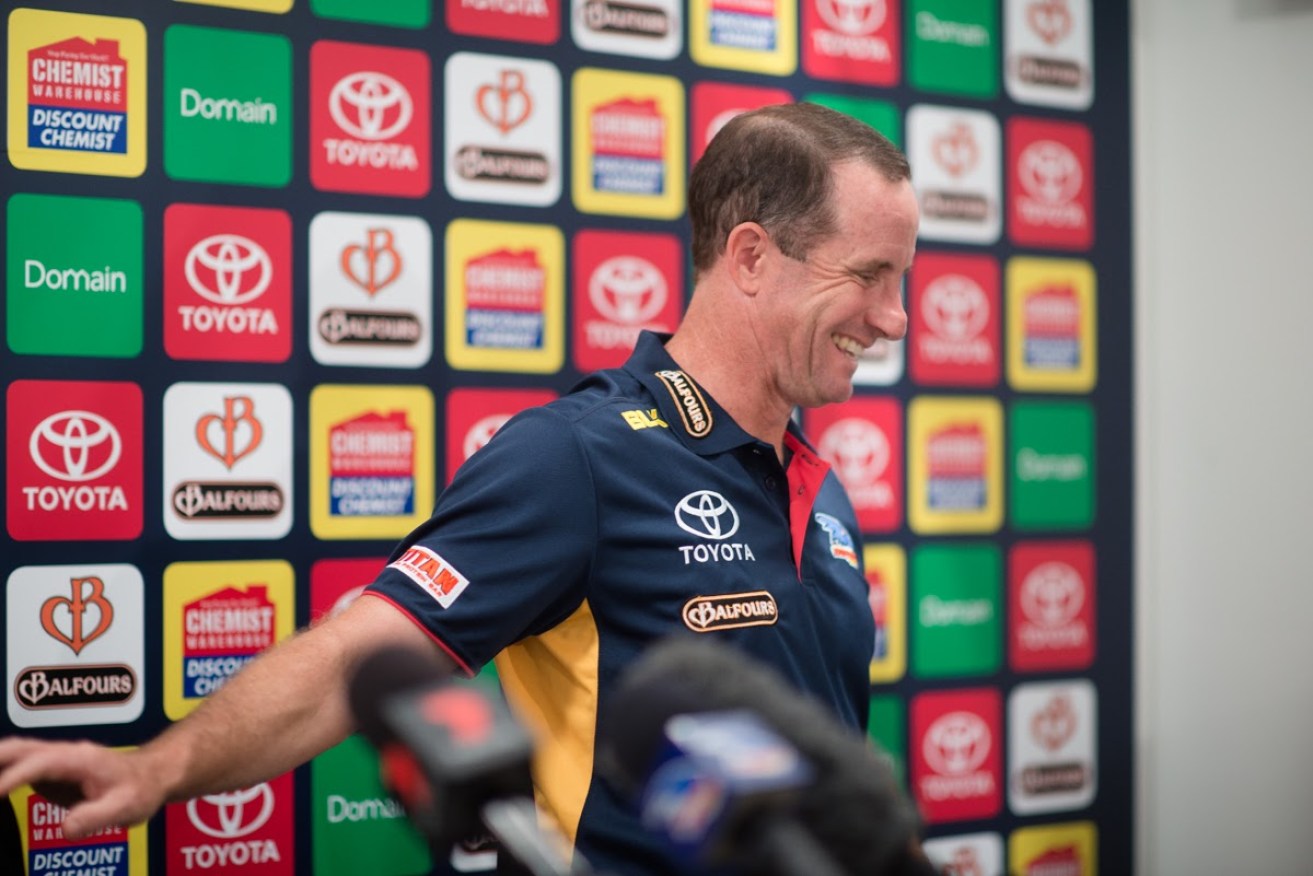 DO YOU FEEL LUCKY? Crows coach Don Pyke. Photo: Nat Rogers, InDaily.