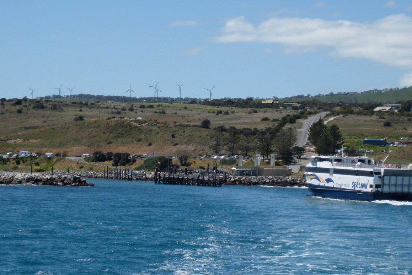 The SeaLink ferry from Kangaroo Island approaches Cape Jervis. Photo: Helen K / flickr