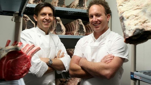 Chef Andrew McConnell and specialist butcher Troy Wheeler will host a Tasting Australia dinner at Leonard's Mill. 