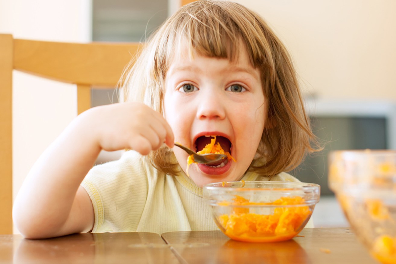 Children who are raised as vegetarians grow and develop at the same rate as meat-eaters. from www.shutterstock.com