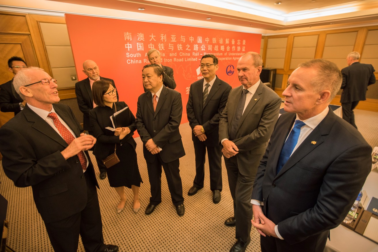 Jay Weatherill leads a delegation in China this week.
