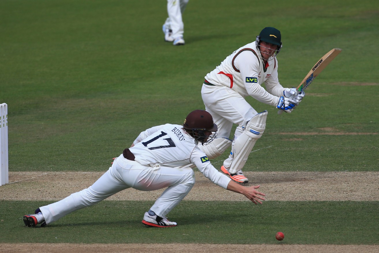 Mark Cosgrove in action for English country side Leicestershire. PA photo