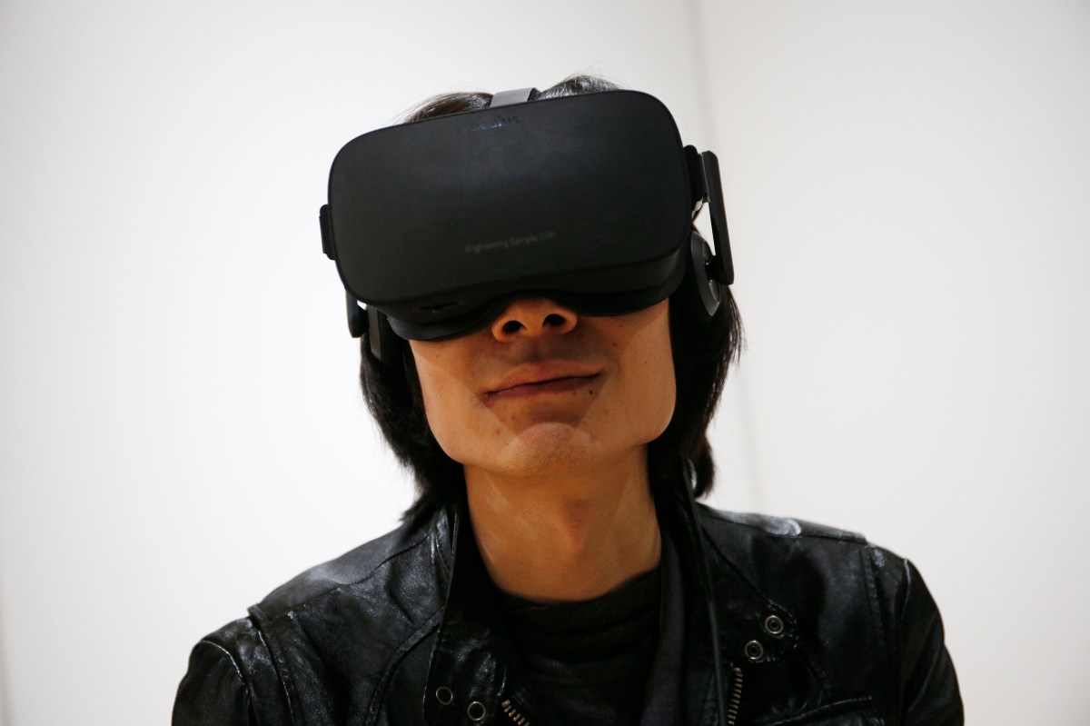 The Oculus Rift VR headset. Photo: AP/John Locher