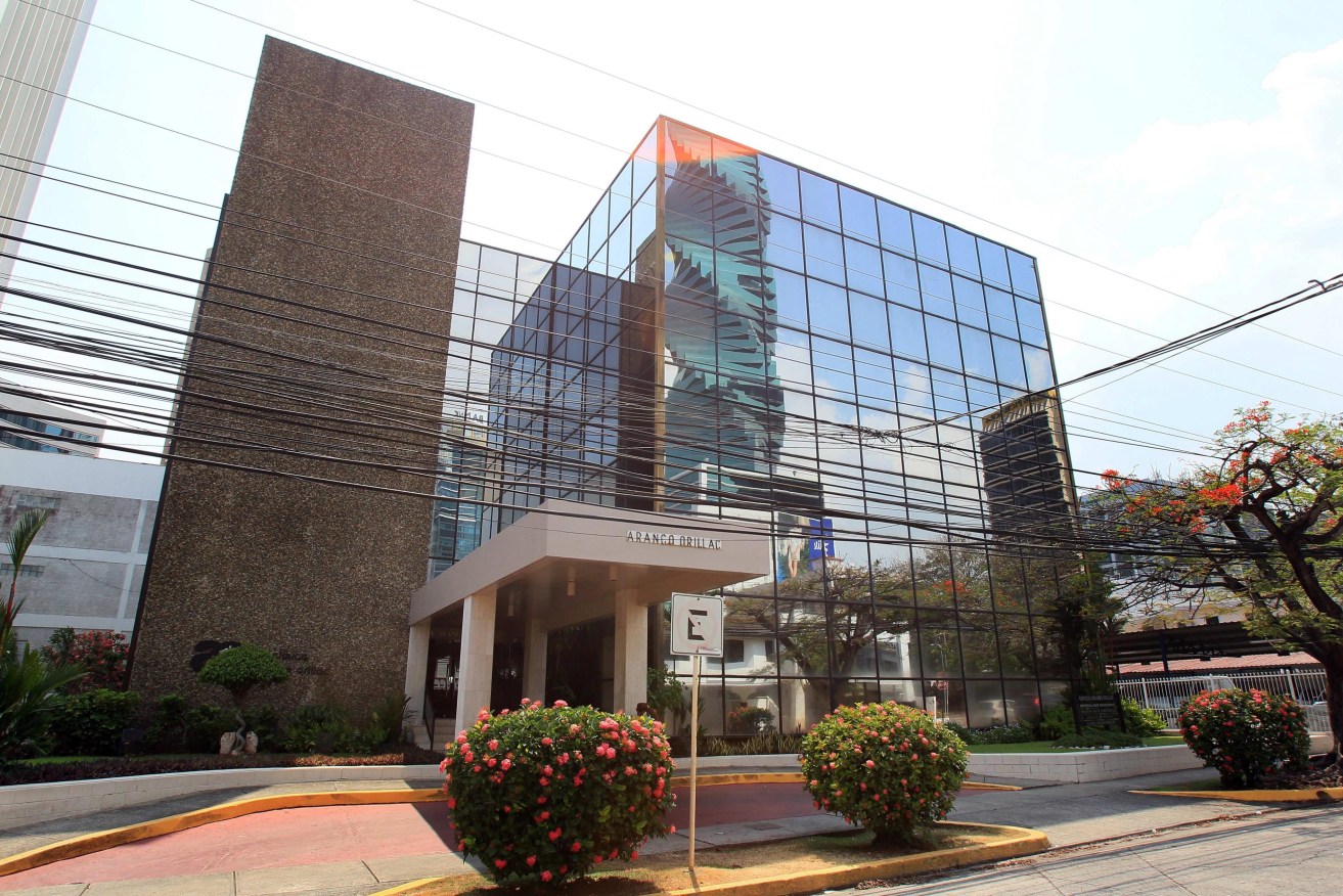 The building where the office of Panamanian law firm Mossack Fonseca is located in Panama City. Photo: EPA/Alejandro Bolivar