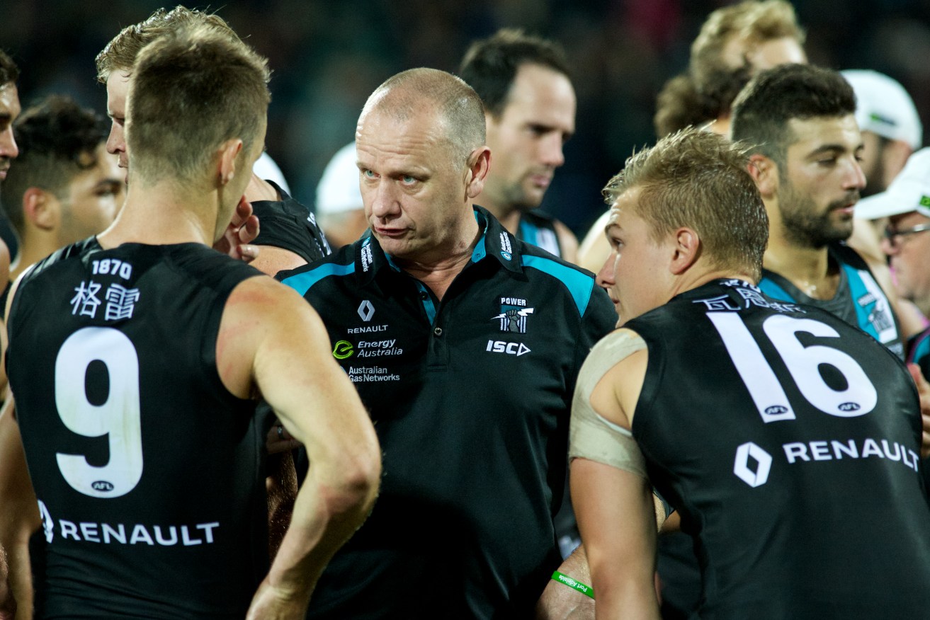 Port Adelaide is seeking to play a premiership match in China next season. Photo: Michael Errey / InDaily