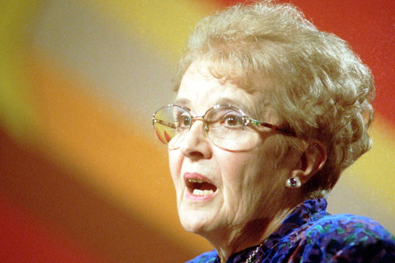 Freda Briggs in 2000 after becoming Senior Australian of the Year. 