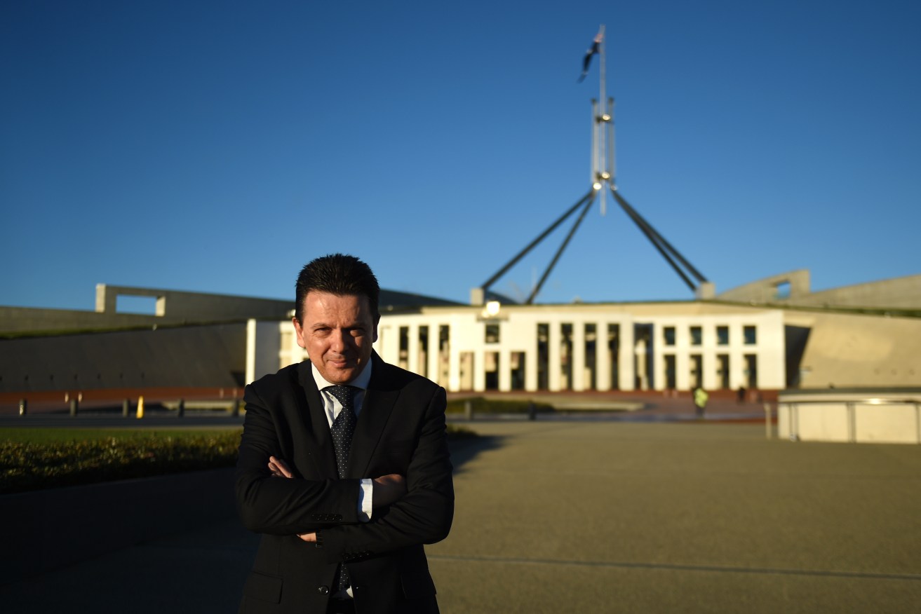Nick Xenophon believes Mayo could fall to his candidate. Photo: AAP/Mick Tsikas