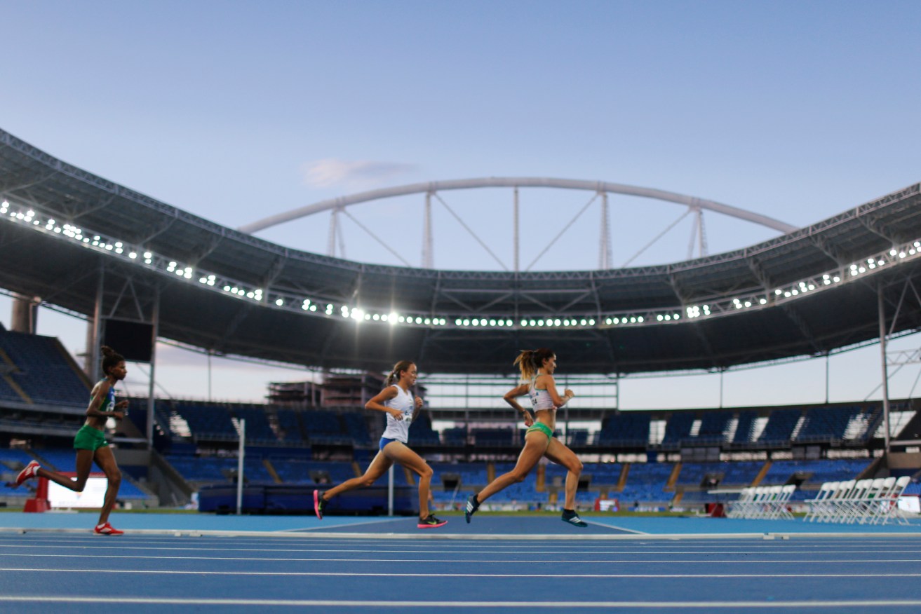 A test event at the Olympic Stadium in Rio. Photo: Daniel Ramalho/AGIF