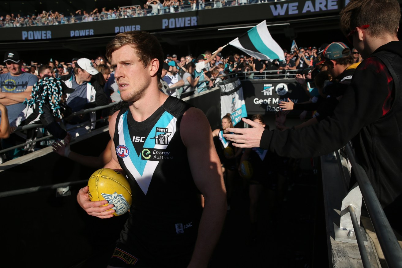 With the mid-season bye, Tom Jonas won't play again for seven weeks. Photo: Ben Macmahon, AAP.
