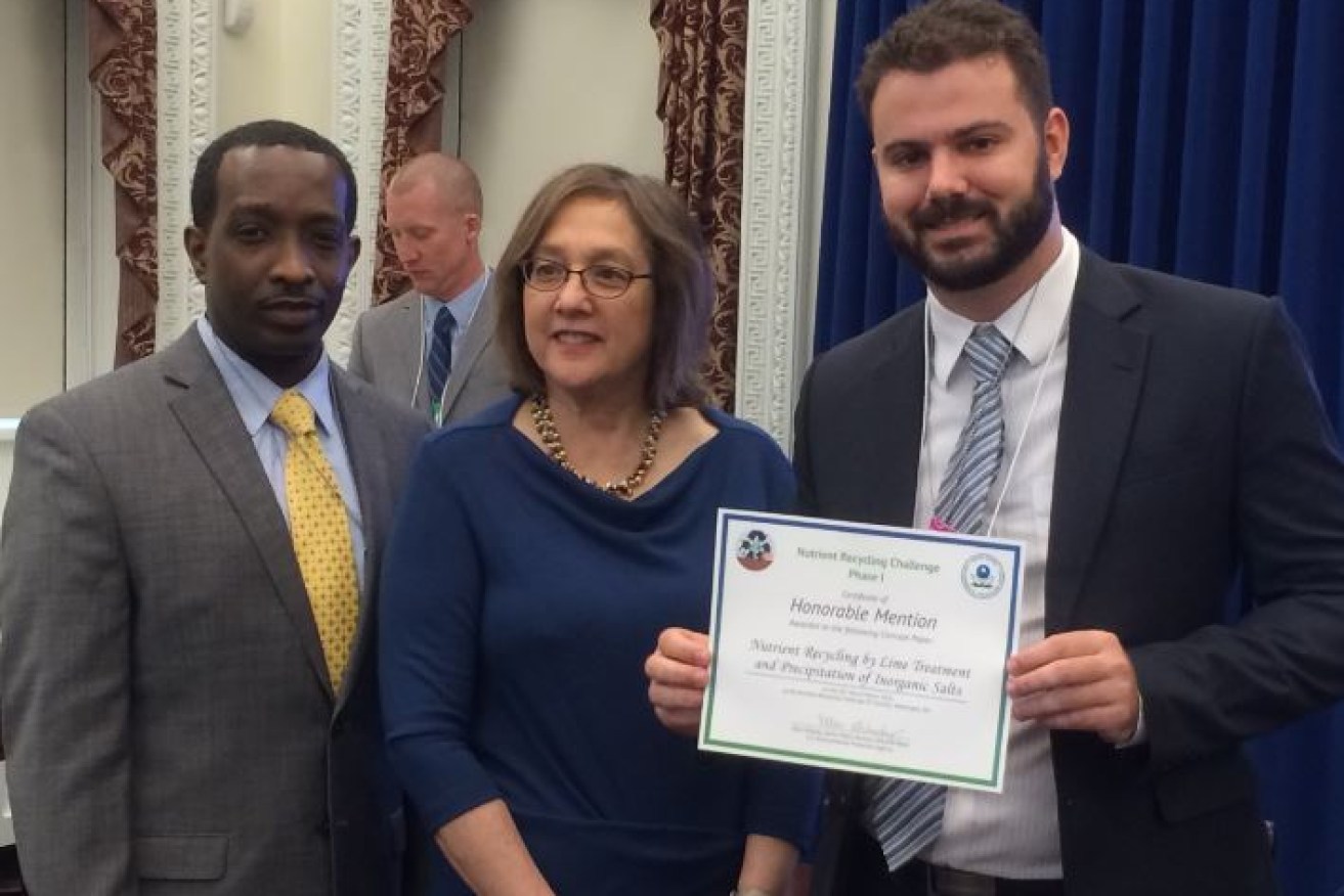 Mr Jordan Phasey (right) in Washington with US EPA staff, Ms Ellen Gilinsky (Senior Adviser, Office Of Water) and Mr Andrew Sawyers (Director, Office of Wastewater Management).