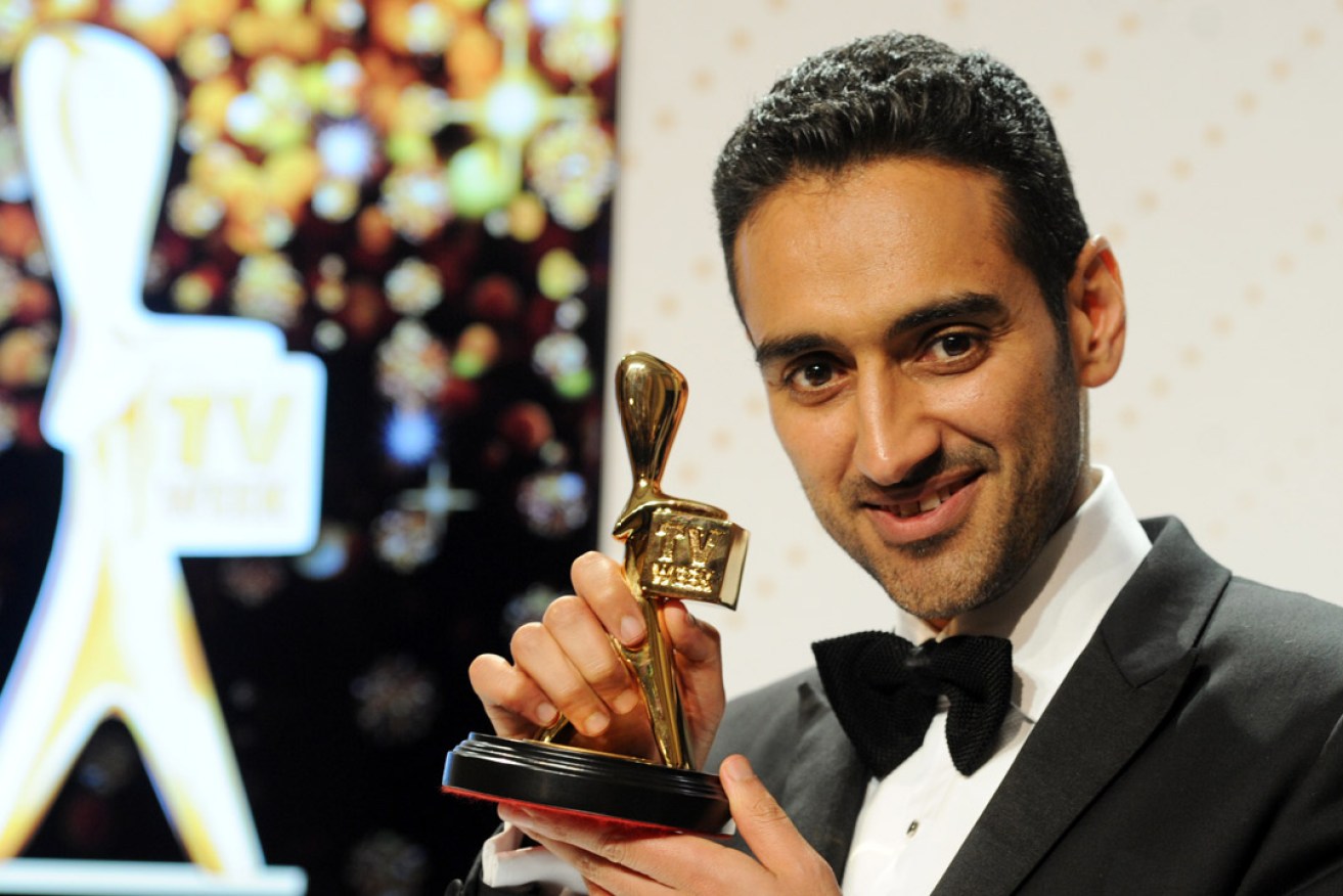 Waleed Aly with his Gold Logie after the awards ceremony. Photo: AAP