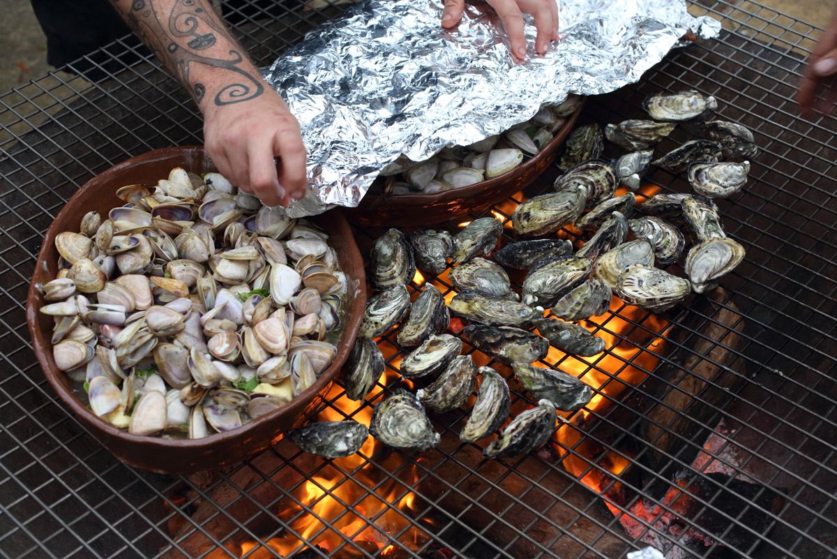 cockles-and-oysters-on-the-fire-Tony-Lewis