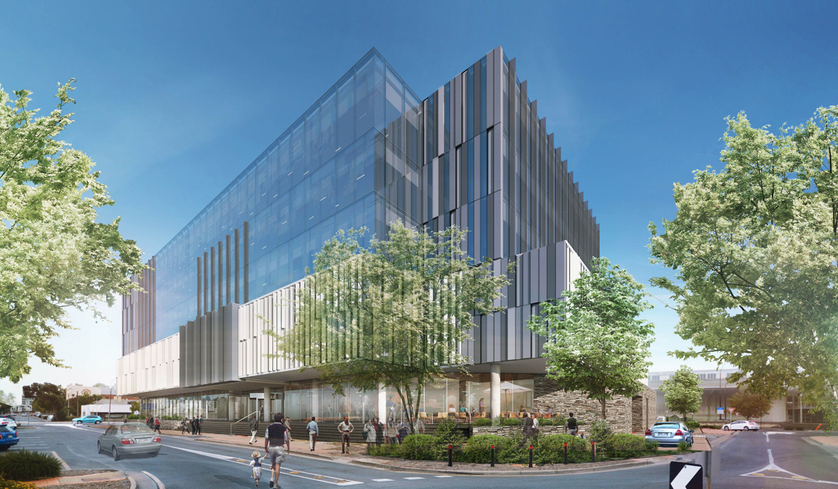 A rendering of the building the Government plans to build to accommodate 500 public servants. Image: supplied.