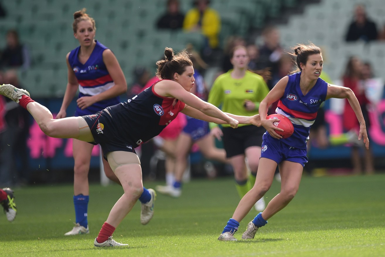 The Crows will join Melbourne and the Western Bulldogs in fielding teams in the National Women's League next season. Photo: Julian Smith, AAP.