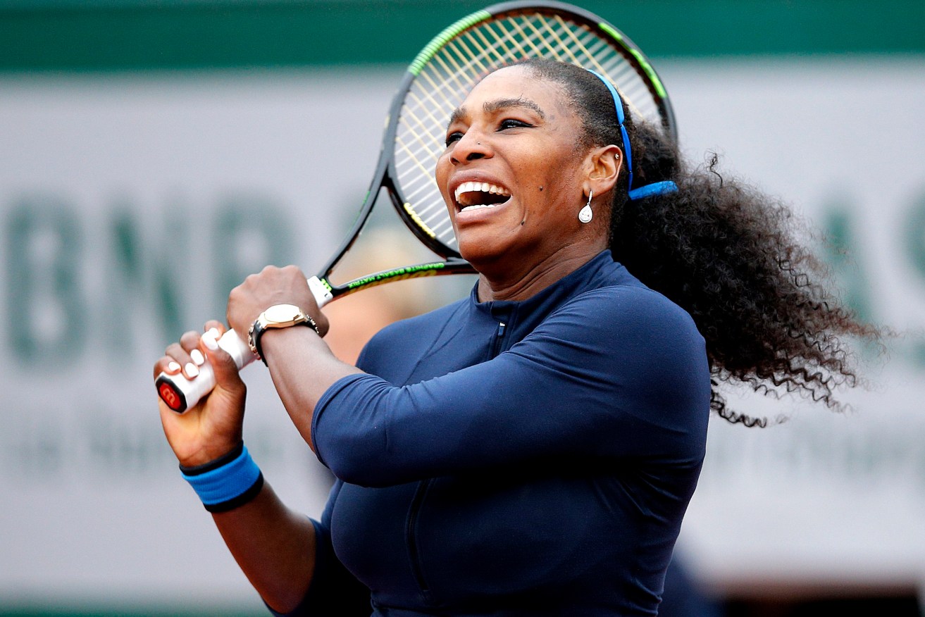 Serena Williams in action against Yulia Putintseva. Photo: ROBERT GHEMENT, EPA.
