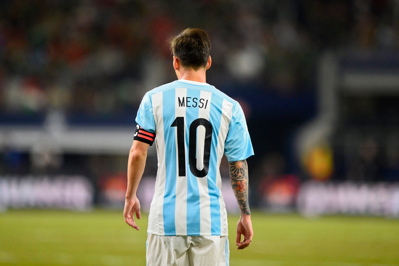 Lionel Messi dramatically retired from international football. Photo: LARRY W. SMITH, EPA.