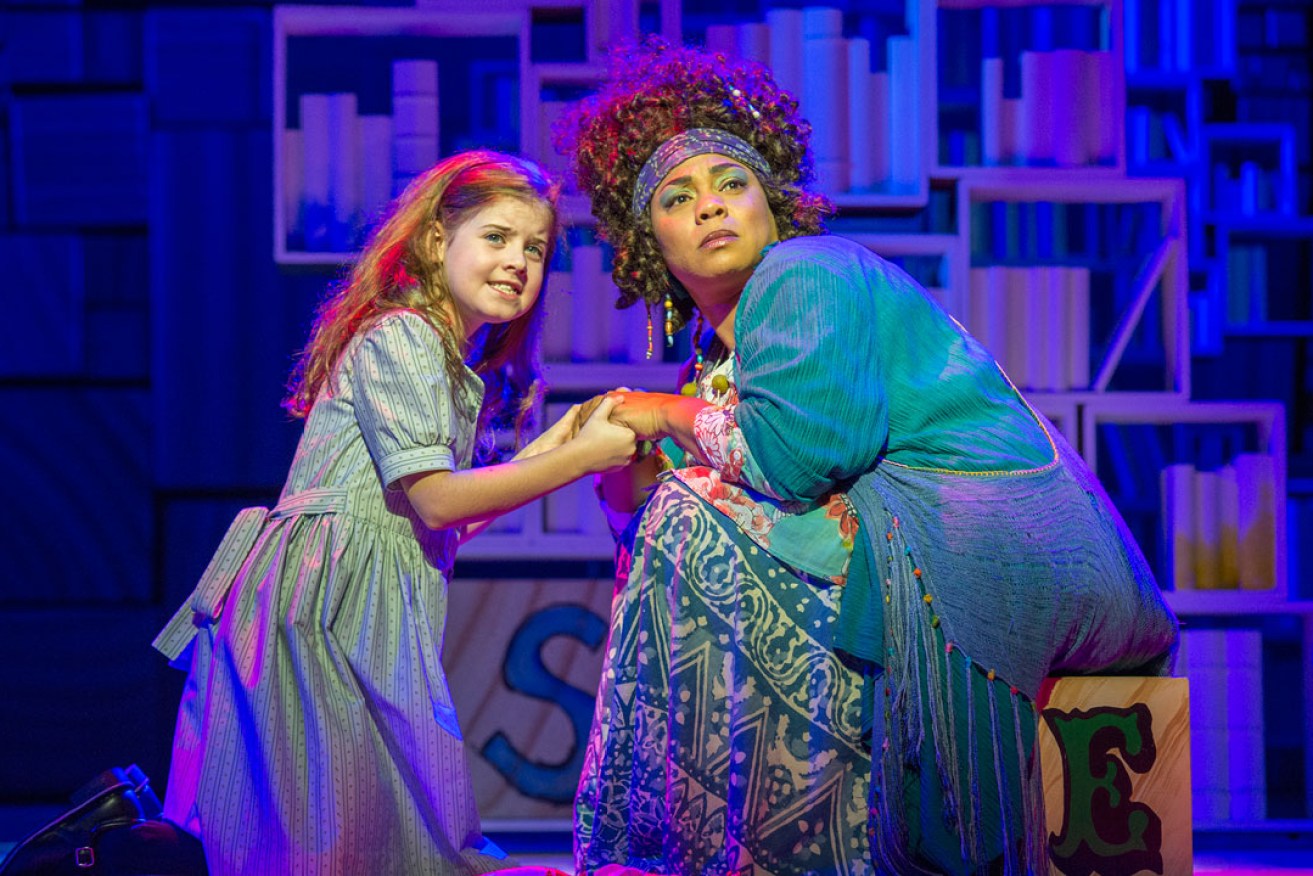 Alannah Parfett and Cle Morgan in Matilda the Musical.