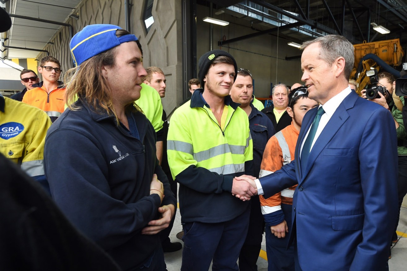 Bill Shorten visited an automotive TAFE campus as part of the 2016 election campaign in Adelaide earlier this month. Photo: AAP