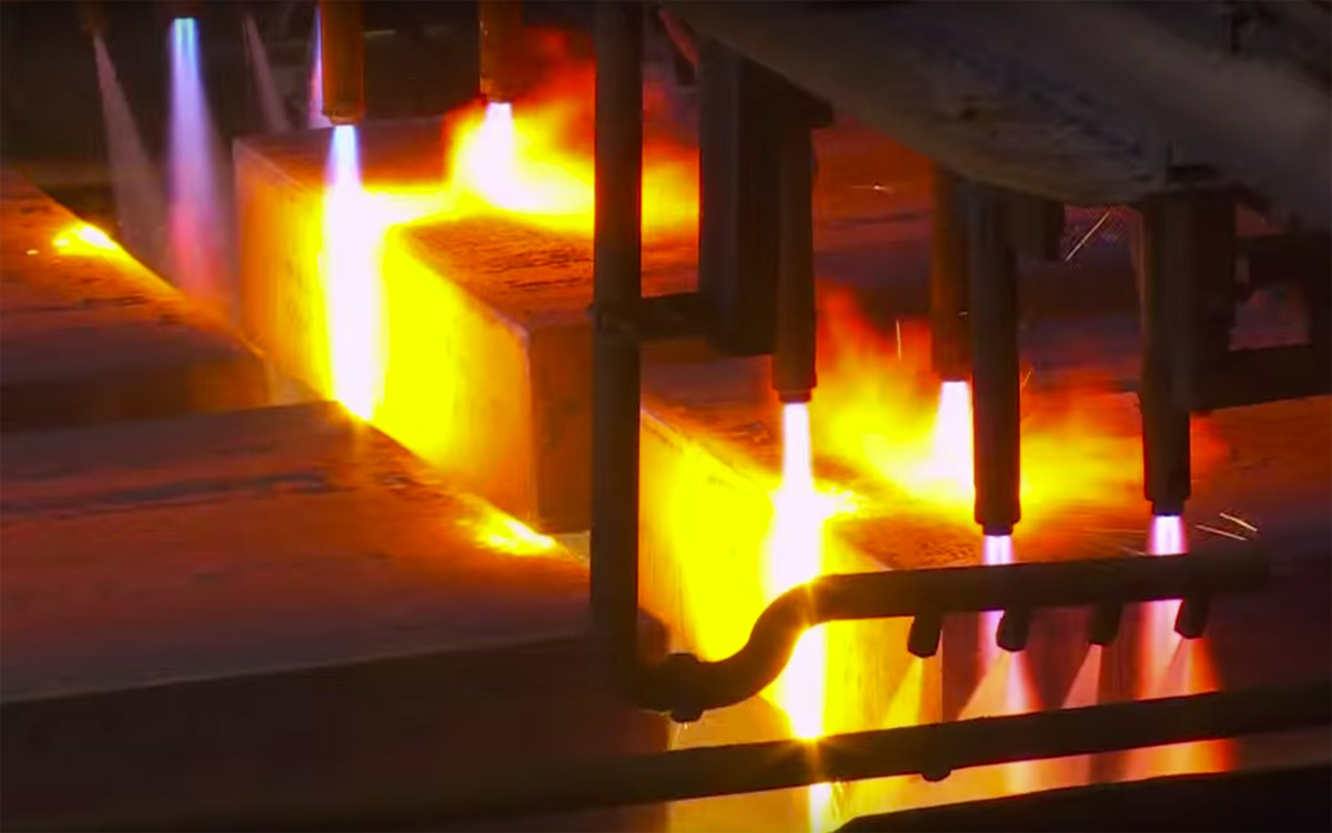 Steel being manufactured at Arrium's Whyalla steelworks. 