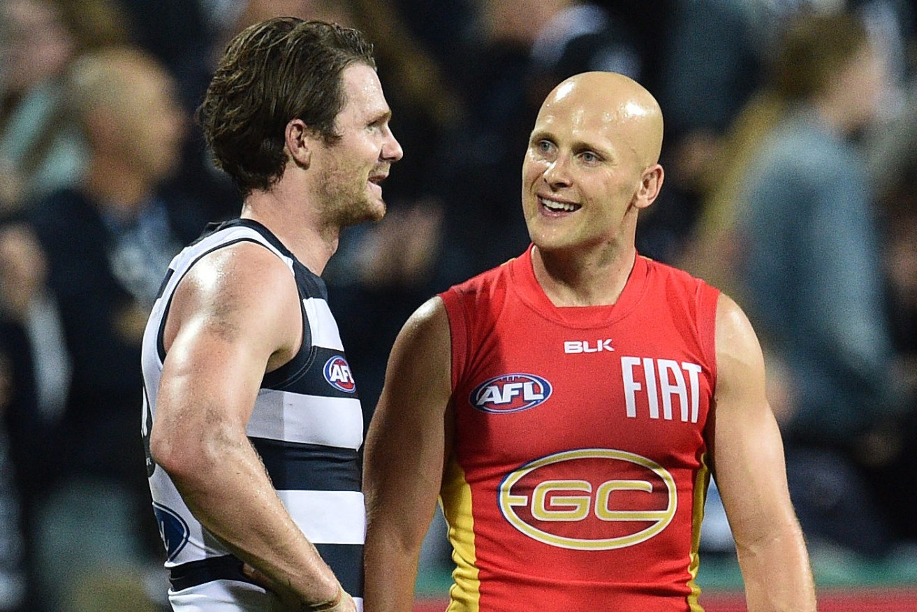 Gary Ablett was set to join forces with Patrick Dangerfield in the showcase matches. Photo: Julian Smith / AAP