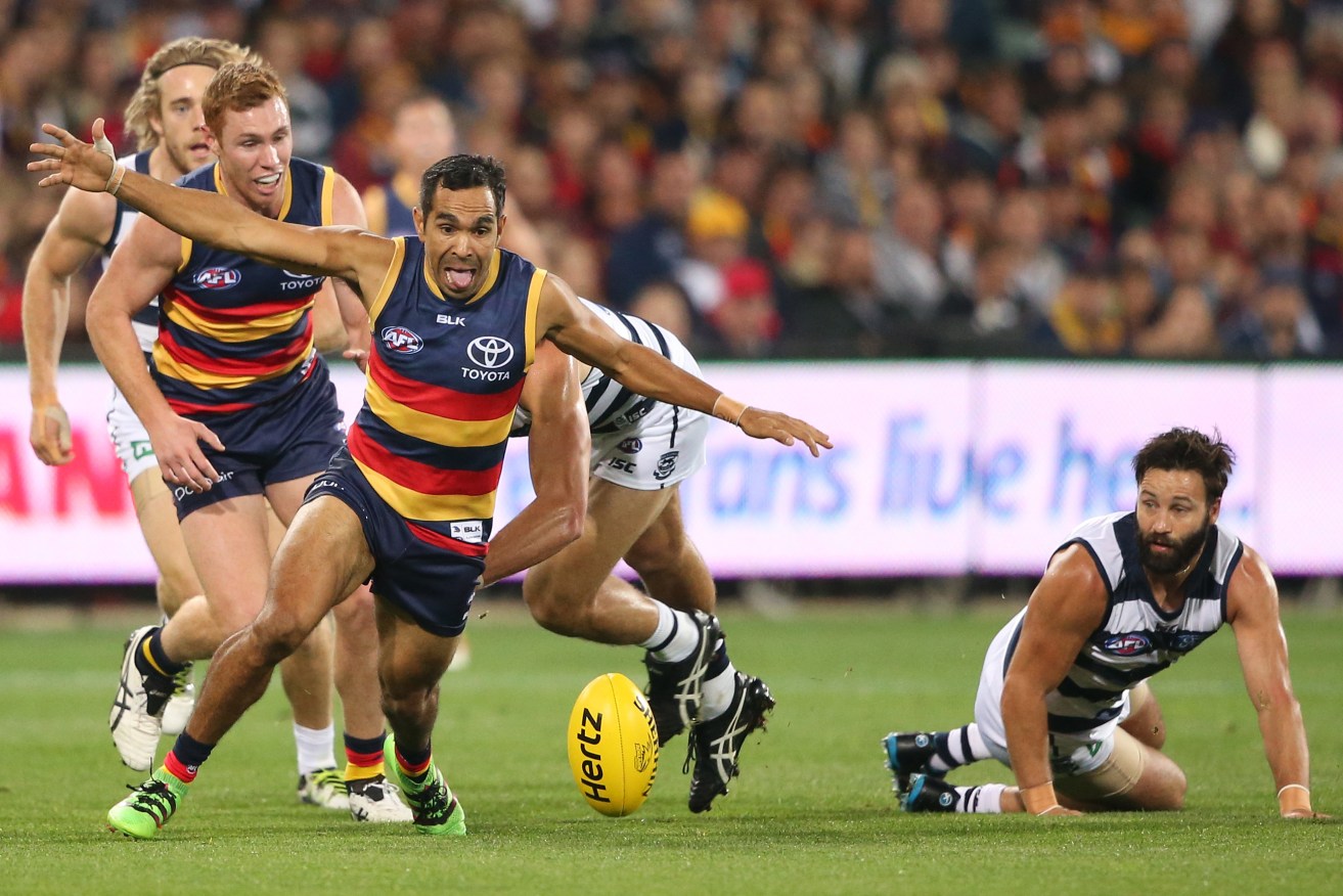 The Crows' last defeat was against Geelong, who they also haven't beaten at home in 13 years. Photo: Ben Macmahon, AAP.