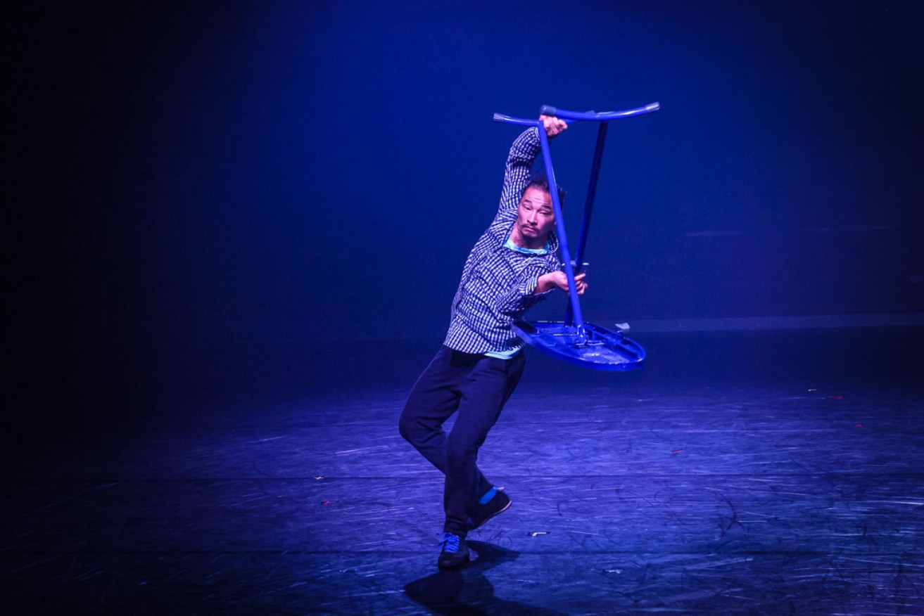 Kimball Wong in Australian Dance Theatre's Habitat. Photo: Chris Herzfeld / Camlight Productions