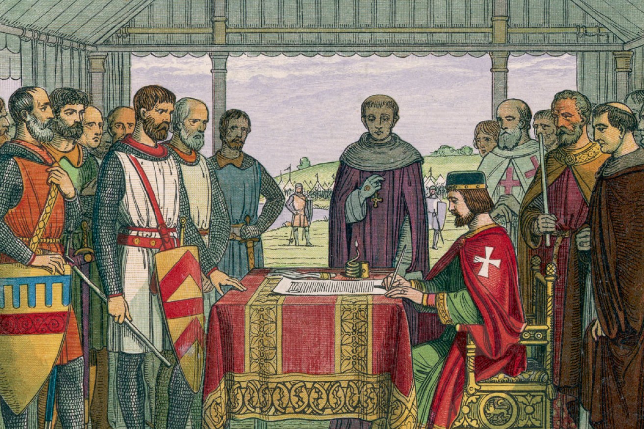 King John's signing of the Magna Carta in 1215 paved the way for an uninterrupted parliamentarian democracy. Photo: Mary Evans Picture Library