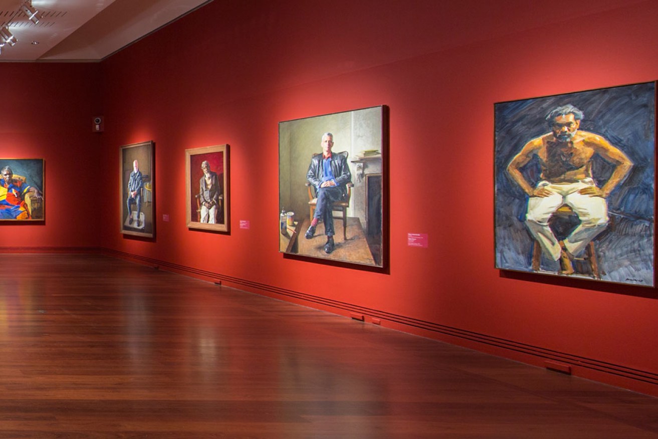 Works in the Robert Hannaford exhibition at the Art Gallery of South Australia.