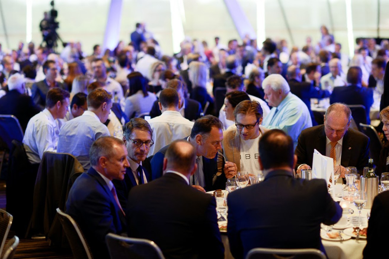Almost 600 business leaders attended the inaugural InDaily SA Business Index event in 2015. Photo: Nat Rogers / InDaily
