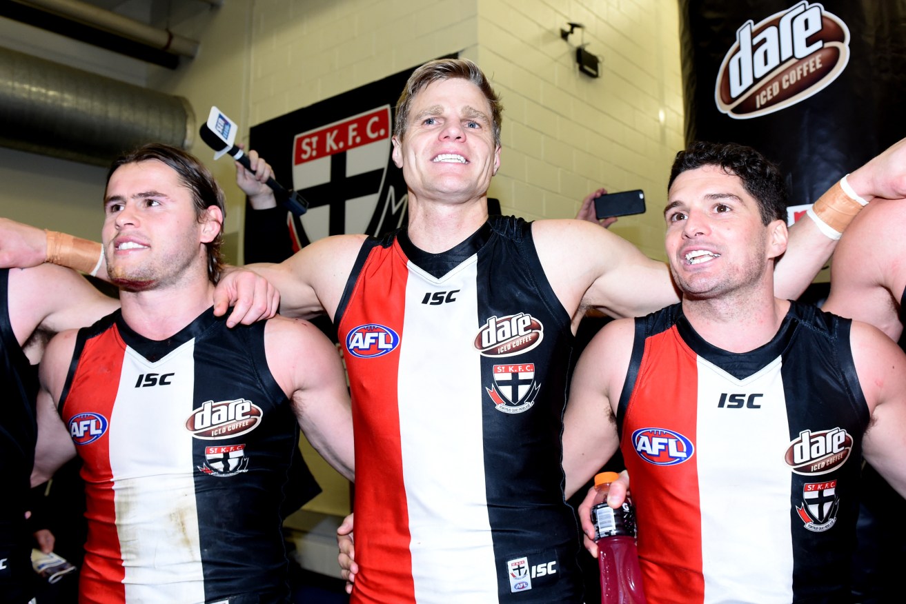 St Kilda will be playing for Pride this weekend. Photo: Tracey Nearmy, AAP.