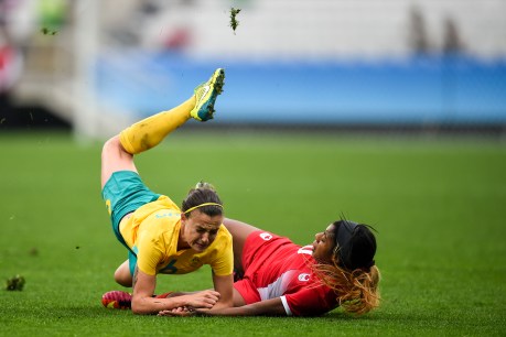 Australia’s Olympic campaign opens in a shambles as Matildas crash to earth