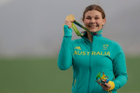 Australia third on medal tally as Catherine shoots for glory
