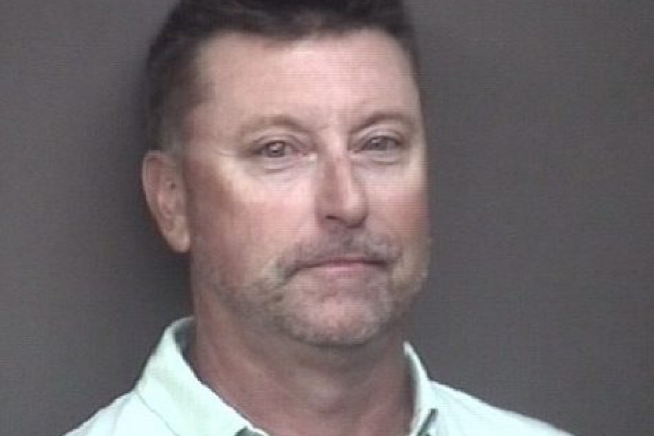 An image released by Rock Island Police of Robert Allenby, who has been arrested for disorderly conduct and trespass outside an Illinois casino. 