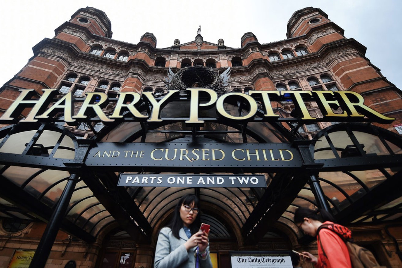JK Rowling's 'Harry Potter and the Cursed Child' is being presented at the Palace Theatre in London. Photo: EPA