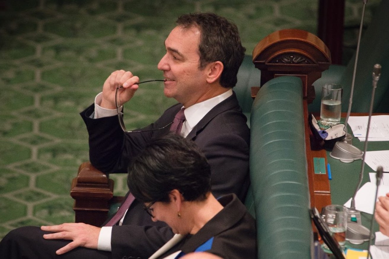 Steven Marshall says he can't miss a week of parliament - even though emails confirm the travel dates were set to accommodate his own leave plans. Photo: Nat Rogers / InDaily