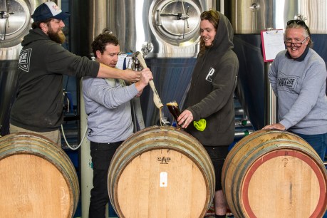 Adelaide brewer launches beer aged in wine barrels