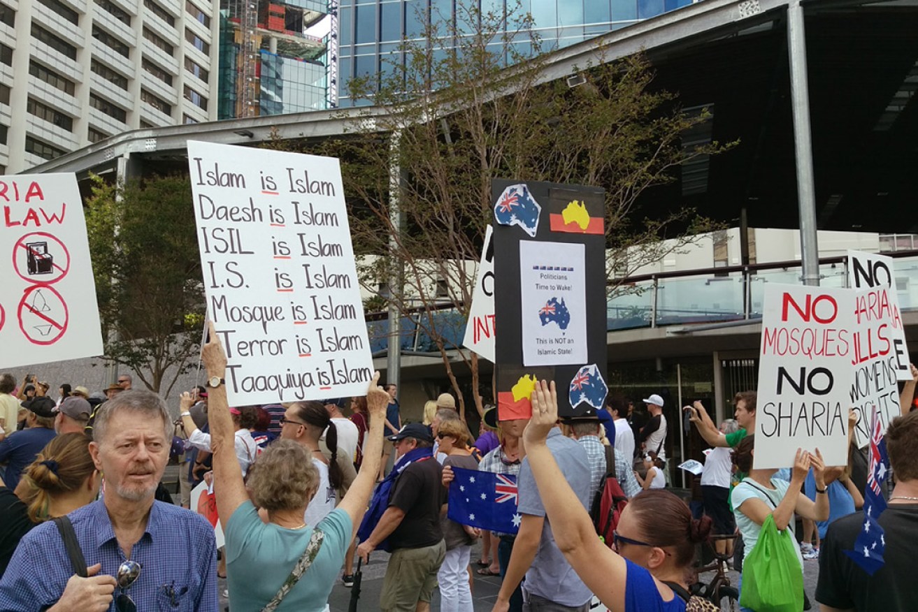 One Nation leader Pauline Hanson spoke at a Reclaim Australia anti-Islam rally in Brisbane last year. Photo: AAP