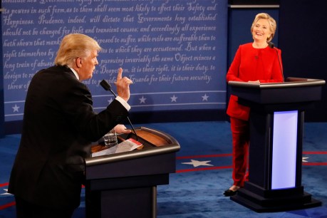 Clinton, Trump clash over race and the economy