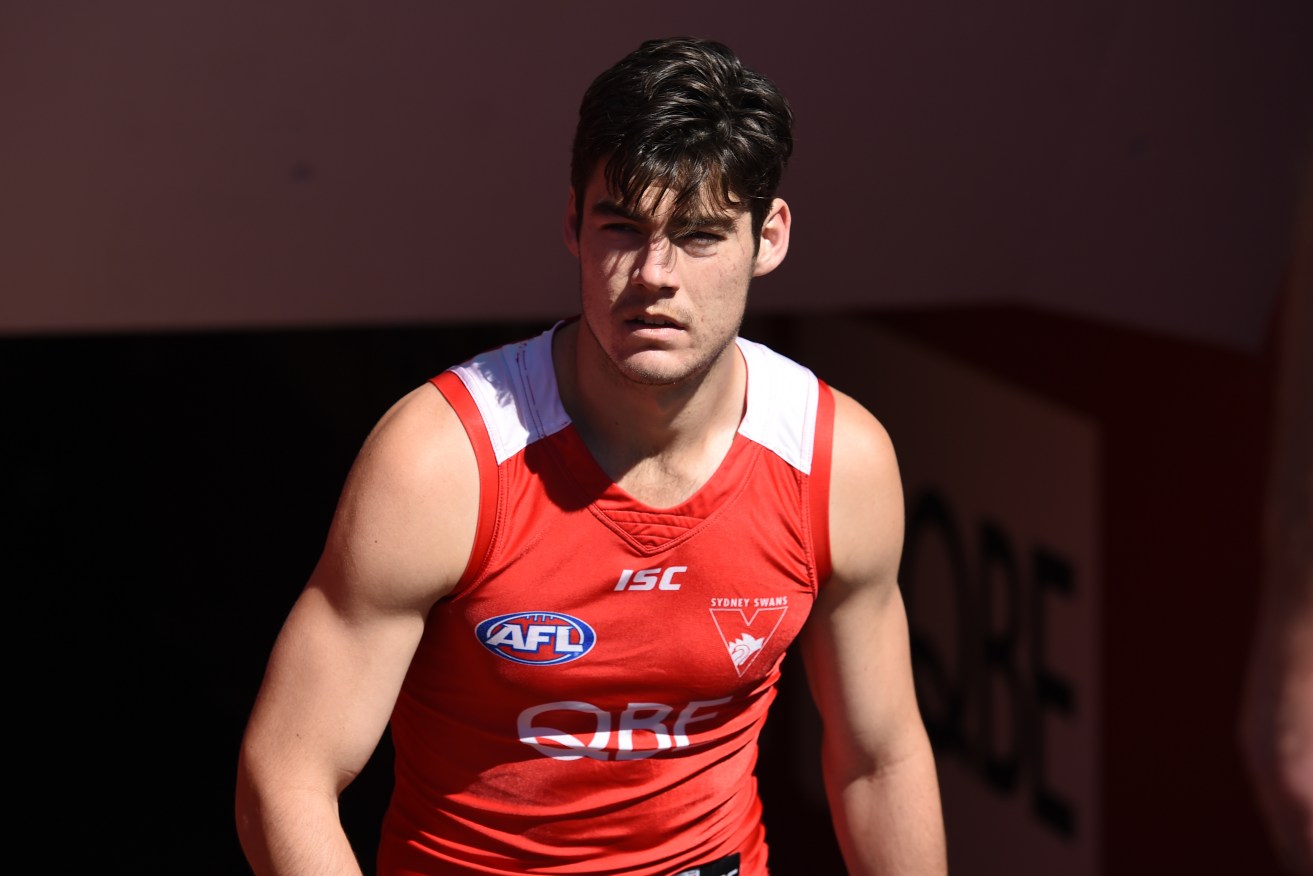 South Australian Swan George Hewett, at training this week, has adapted his game to the forward line. Photo: Mick Tsikas / AAP