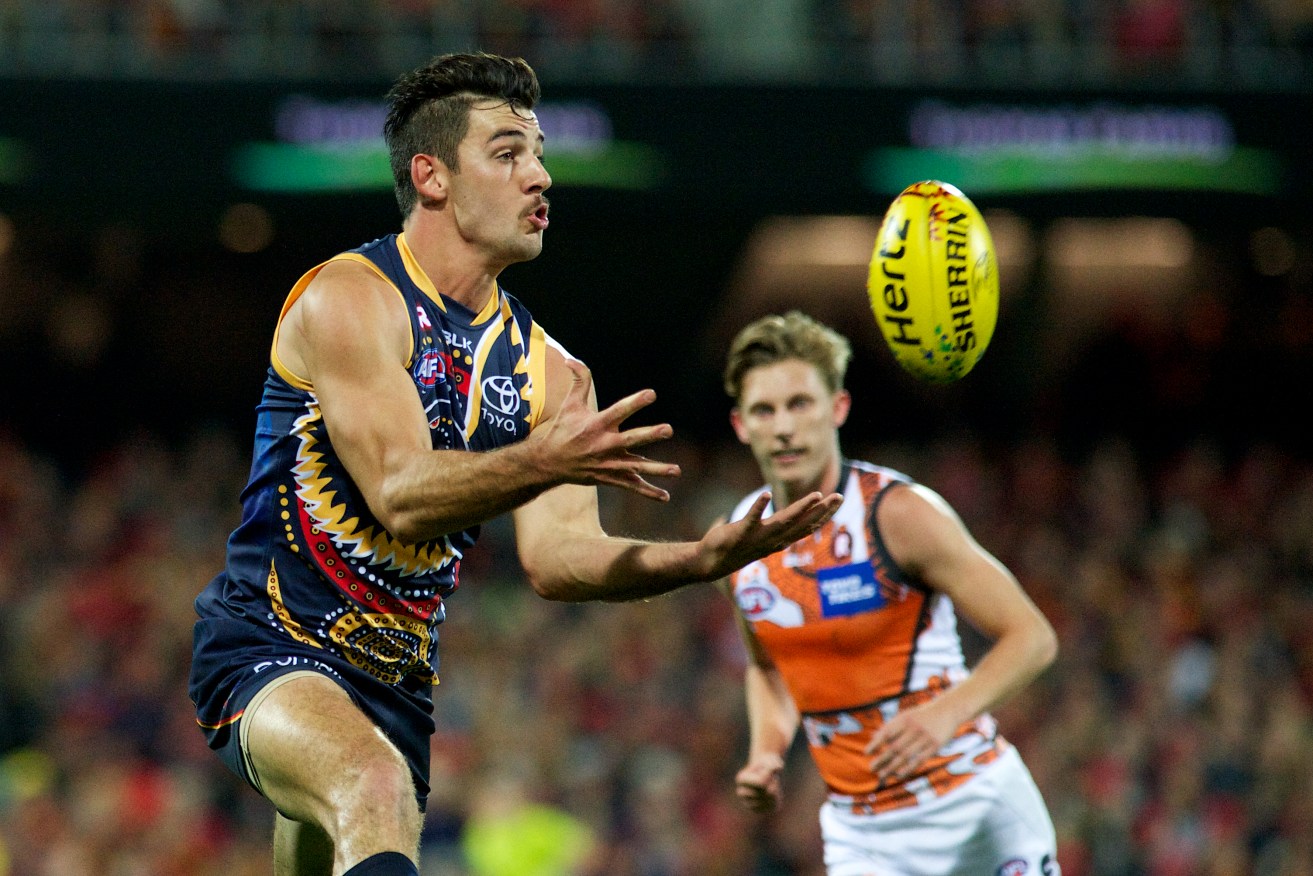 Taylor Walker has been voted the AFL's best captain in a player poll. Photo: Michael Errey / InDaily