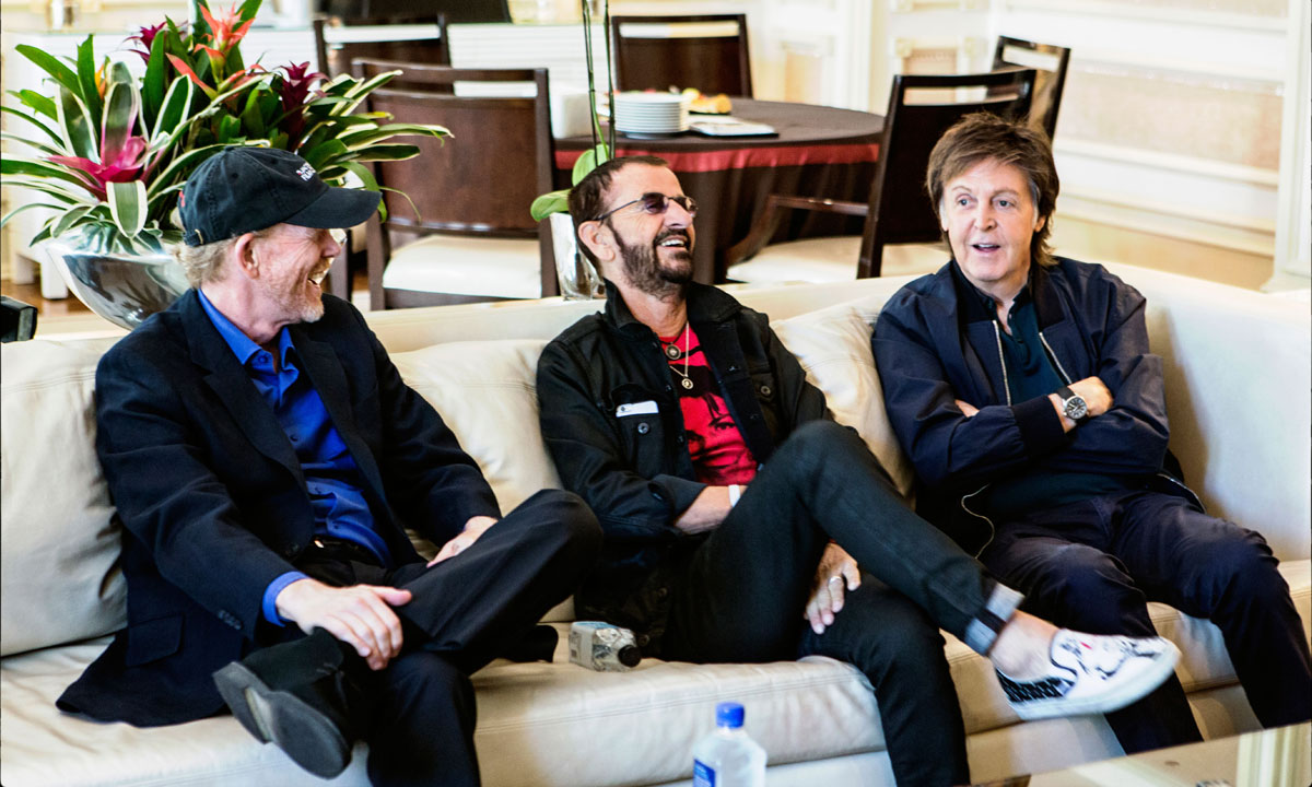 Ron Howard with Ringo Starr and Paul McCartney.
