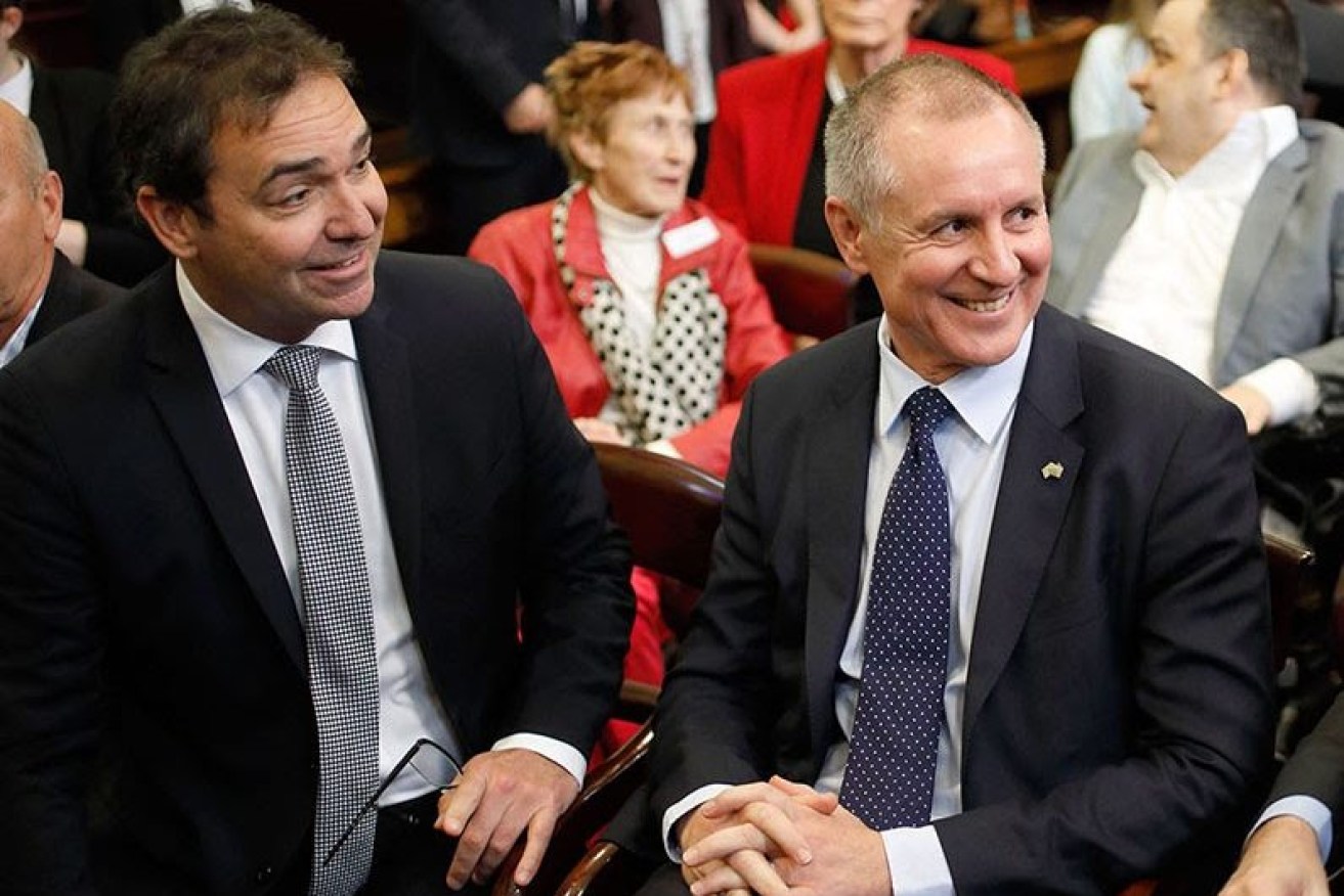 We hope Steven Marshall and Jay Weatherill can both find something to smile about this Christmas. Photo: Tony Lewis / InDaily